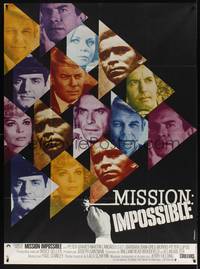 2e479 MISSION IMPOSSIBLE French 1p '68 Peter Graves, Landau, cool different image by Vaissier!