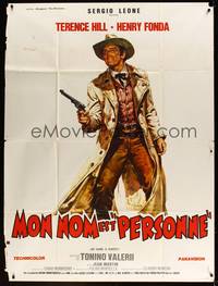 2e485 MY NAME IS NOBODY style A French 1p '74 Il Mio nome e Nessuno, art of Henry Fonda by Casaro!