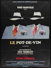 2e501 PAYOFF French 1p '78 directed by Sergio Corbucci, cool artwork of headless men in suits!
