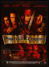 2e504 PIRATES OF THE CARIBBEAN French 1p '03 Johnny Depp, Knightley, Curse of the Black Pearl!