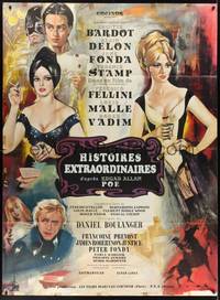 2e536 SPIRITS OF THE DEAD French 1p '69 Fellini, different art of sexy Bardot & Fonda by Allard!