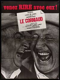 2e548 SUCKER French 1p '65 Gerard Oury's Le Courniaud, close up of Bourvil & Louis De Funes!