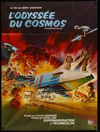 2e560 THUNDERBIRDS ARE GO French 1p '66 marionette puppets, really cool sci-fi action artwork!