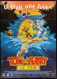 2e566 TOM & JERRY THE MOVIE French 1p '92 different image of the famous cartoon cat & mouse!