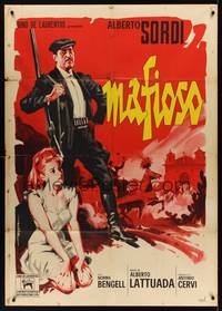 2e073 MAFIOSO Italian 1p '62 cool art of gangster Alberto Sordi & Norma Bengell by Enrico Deseta!