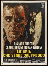 2e120 SPY WHO CAME IN FROM THE COLD Italian 1p '65 Richard Burton, Claire Bloom, different art!