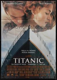 2e131 TITANIC Italian 1p '97 Leonardo DiCaprio, Kate Winslet, directed by James Cameron!