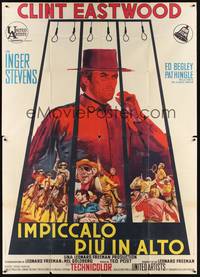 2e210 HANG 'EM HIGH Italian 2p '68 Clint Eastwood, they hung the wrong man & didn't finish the job!