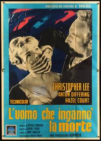 2e226 MAN WHO COULD CHEAT DEATH Italian 2p '60 Hammer horror, different art of Differing & Court!