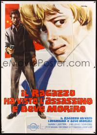 2e261 SUDDEN TERROR Italian 2p '73 completely different art of Susan George by Manfredi!