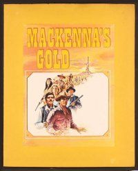2f006 MacKENNA'S GOLD 10 color 11x14 stills in color portfolio '69 Peck, Sharif, Savalas, Newmar