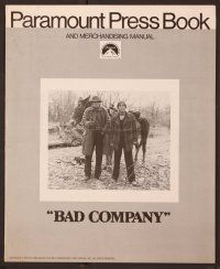 2f068 BAD COMPANY pressbook '72 Jeff Bridges, Barry Brown, Jim Davis, western!