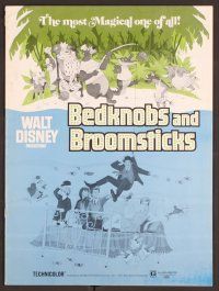 2f072 BEDKNOBS & BROOMSTICKS pressbook '71 Walt Disney, Angela Lansbury, great cartoon art!