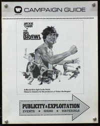 2f075 BIG BRAWL pressbook '80 early Jackie Chan, a kung fu fight to the finish!