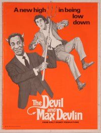 2f125 DEVIL & MAX DEVLIN pressbook '81 Disney, art of Elliott Gould & Devil Bill Cosby by Sizemore!
