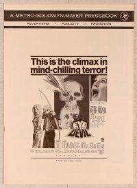 2f143 EYE OF THE DEVIL pressbook '66 Deborah Kerr, David Niven, Sharon Tate, mind-chilling terror!