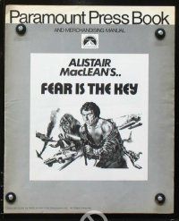 2f148 FEAR IS THE KEY pressbook '73 Alistair MacLean, Barry Newman & Suzy Kendall!