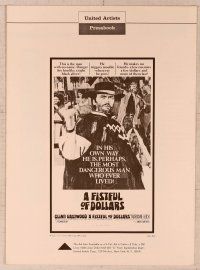 2f150 FISTFUL OF DOLLARS pressbook '67 Sergio Leone's Per un Pugno di Dollari, Clint Eastwood