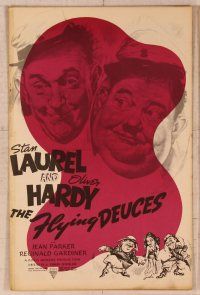 2f152 FLYING DEUCES pressbook R50s great images of Stan Laurel & Oliver Hardy!
