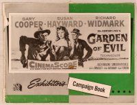 2f162 GARDEN OF EVIL pressbook '54 Gary Cooper, sexy Susan Hayward & Richard Widmark!