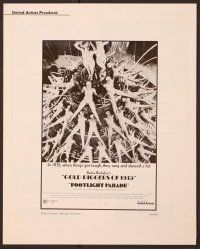 2f167 GOLD DIGGERS OF 1935/FOOTLIGHT PARADE pressbook '70 Busby Berkeley musicals!