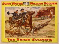 2f198 HORSE SOLDIERS pressbook '59 art of U.S. Cavalrymen John Wayne & William Holden, John Ford