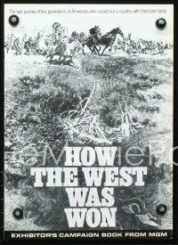 2f204 HOW THE WEST WAS WON pressbook R70 John Ford all-star epic of western expansion!