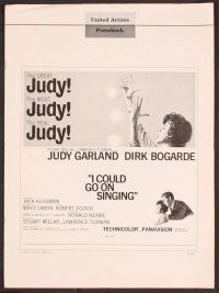 2f210 I COULD GO ON SINGING pressbook '63 Judy Garland, Dirk Bogarde