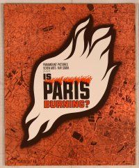 2f221 IS PARIS BURNING pressbook '66 Rene Clement's Paris brule-t-il, World War II all-star cast!