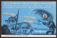 2f230 JOURNEY TO THE SEVENTH PLANET pressbook '61 they have terryfing powers of mind over matter!
