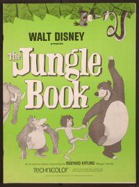 2f234 JUNGLE BOOK pressbook '67 Walt Disney cartoon classic, great images of all characters!
