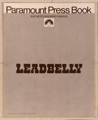 2f254 LEADBELLY pressbook '76 biography of blues singer Huddie Ledbetter, directed by Gordon Parks