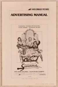 2f277 LOVES & TIMES OF SCARAMOUCHE pressbook '76 Michael Sarrazin & sexy Ursula Andress!