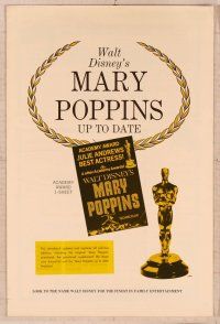 2f303 MARY POPPINS Academy Awards pressbook '64 Julie Andrews & Dick Van Dyke in Disney classic!