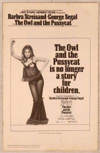 2f364 OWL & THE PUSSYCAT pressbook '70 sexiest Barbra Streisand, no longer a story for children!