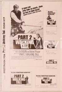 2f372 PART 2 WALKING TALL pressbook '75 Bo Svenson reprises his role as Buford Pusser!