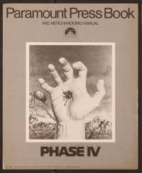 2f383 PHASE IV pressbook '74 great art of ant crawling out of hand, directed by Saul Bass!