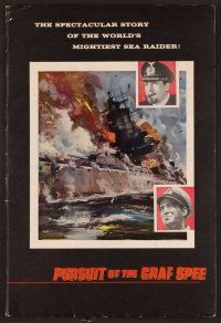 2f404 PURSUIT OF THE GRAF SPEE pressbook '57 Powell & Pressburger's Battle of the River Plate!