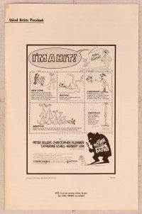 2f414 RETURN OF THE PINK PANTHER pressbook '75 Peter Sellers as Inspector Jacques Clouseau!