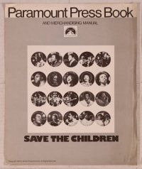 2f442 SAVE THE CHILDREN pressbook '73 Jackson 5, Roberta Flack, Marvin Gaye, plus other greats!