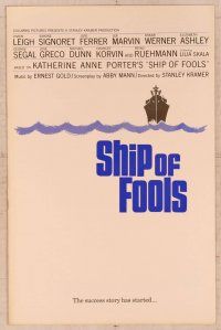 2f459 SHIP OF FOOLS pressbook '65 Stanley Kramer's movie based on Katharine Anne Porter's book!