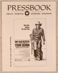 2f520 TOM HORN pressbook '80 they couldn't bring enough men to bring Steve McQueen down!