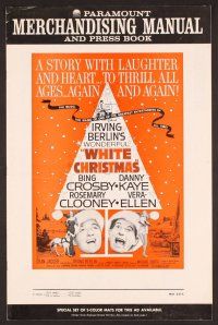 2f552 WHITE CHRISTMAS pressbook R61 Bing Crosby, Danny Kaye, Clooney, Vera-Ellen, musical classic!