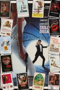 2g003 LOT OF 146 FOLDED ONE-SHEETS lot '59 - '91 Living Daylights, Chase, Victor/Victoria + more!