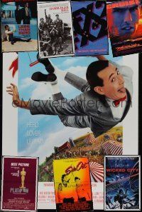 2g011 LOT OF 38 UNFOLDED ONE-SHEETS lot '85 - '96 Big Top Pee Wee, Days of Thunder, Platoon + more!