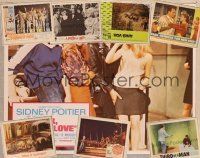 2g023 LOT OF 32 LOBBY CARDS lot '52 - '75 To Sir With Love, For Men Only, Third of a Man + more!