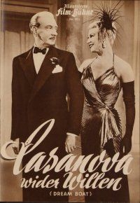 2g173 DREAM BOAT German program '53 different images of sexy Ginger Rogers & Clifton Webb!