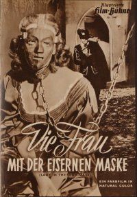 2g189 LADY IN THE IRON MASK German program '53 Louis Hayward, Medina, Three Musketeers, different!