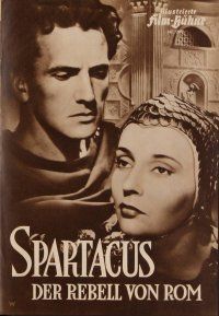 2g212 SINS OF ROME German program '53 Massimo Girotti as Spartacus, mighty Italian spectacle!