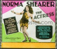 2g110 ACTRESS glass slide '28 great full-length image sexy Norma Shearer in cavewoman outfit!